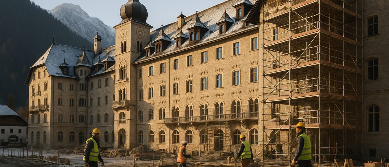 Wiederaufbau des Hotel Klosterbräu in Seefeld nach dem Großbrand im April 2026